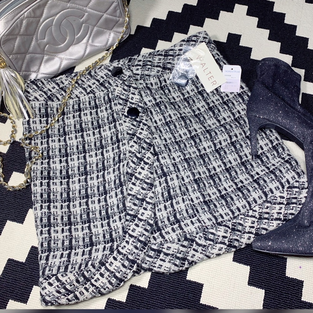 Boss Babe, WALTER BAKER, knit, button skirt!!